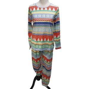 PJ Place Medium Winter Theme 2 Piece Lightweight Pajama Set #G65